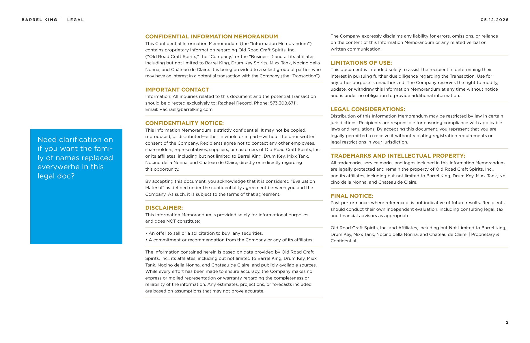 Investor deck slide 2